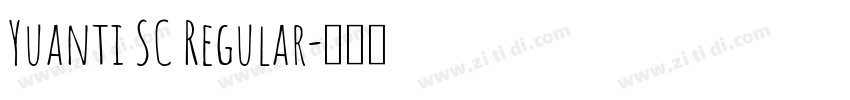 Yuanti SC Regular字体转换